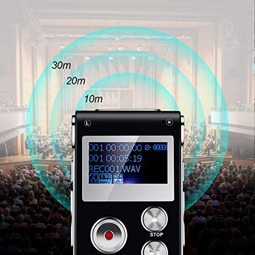 Voice Recorder TOOBOM R01 Digital Voice Activated Recorder Sound