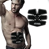 Abdominal Muscle Toner Abs Training Gear Body Fit Toning Belt Wireless Muscle Exercise For Abdomen/Arm/Leg Training IMATE Smart muscle Trainer Portable Home/Office Workout Equipment Support Men&Women