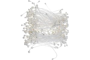 Simulation Pearl Double Head Floral Flower Stamens Flower Core for Flower Making White 170PcsDurability