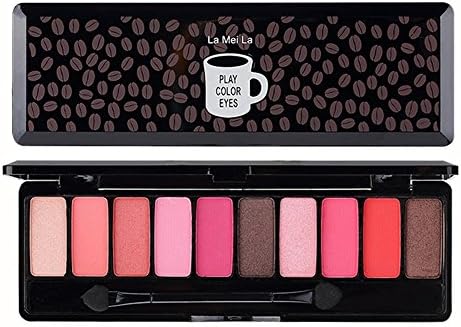 10 Colors Eyeshadow Pallete Matte & Shimmer Makeup Natural Neutral Smoky Cosmetic Eye (Colorful Pallete)