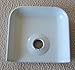 Temple Products 10 Pack RV Camper Trailer Aluminum White Flat End Cap for Trim Molding 1