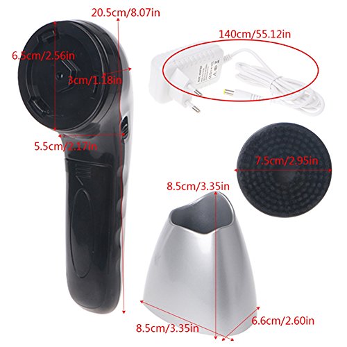 Fashionwu Portable Electric Shoe Brush Handheld Mini Shoe Polisher Silver