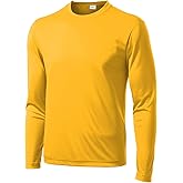 Men's Long Sleeve Moisture Wicking Athletic Shirts, Dry Fit Long Sleeve UV Protection Shirts Men for Workout, Running, Hiking