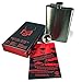 Hip Flask, Gunmetal Gray - Devil Joe's 8oz Sippin' Flask - 8 Ounce Whiskey Drinking Flask, Premium Quality Stainless Steel with Captive Cap - Perfect Gift for Birthdays, Weddings, and Anniversaries