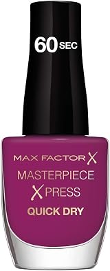 Max Factor Masterpiece Xpress Pretty As Plum Nail Polish 60s Dry
