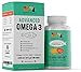 Healthy Looking, Shiny Coat With Irritation & Itch Free Skin - Advanced Omega 3 For Dogs - Fish Oil Supplement 60 Tablets – Natural Ingredients with DHA & EPA – Odor and Burp Free - Made In USA