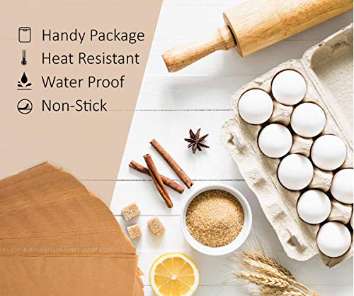 120 x Parchment Paper Sheets - No Curl, No Tear, No Burn Baking Paper (16 x 12 inch) – Precut Parchment Paper For Baking – No Chemical Unbleached Parchment Paper – Cookie Paper Baking Sheets