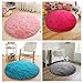 PAGISOFE Ultra Soft Round Area Rug for Play Tent Prince Castle 41” Diameter Circular Rugs for Kids Bedroom Baby Room Small Shag Circle Playhouses Carpets and Nursery Rugs (Blue)