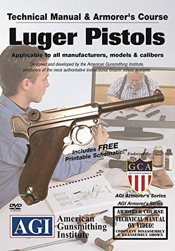 American Gunsmithing InstituteArmorer’s Course Video on DVD for Luger Pistols - Technical Instructions for Disassembly, Cleaning, Reassembly and More