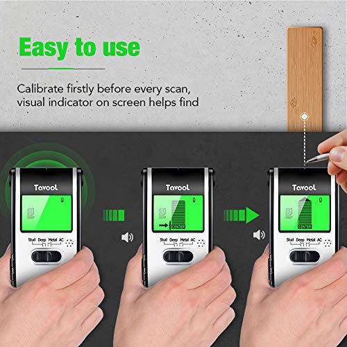 Stud Finder Wall Scanner Detector - 4 in 1 Electronic Stud Sensor Wood Beam Joist Finders Stud Sensor Edge Center Finding with battery LCD Display for Wood Live AC Wire Metal Studs Detection