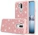 LG G7 ThinQ Case,LG G7 Case with HD Screen Protector,SunRemex Durable Armor and Heavy Duty Protective with Fashion Design Case Cover for LG G7 Phone (Rose Gold)