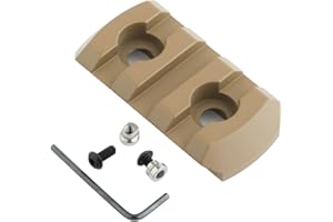 TuFok Picatinny Rail Section for Keymode - Thin 0.27in Height Rail Attachment Rail Adapter Mount Alumimun 3-Slot