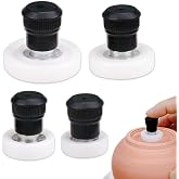 ZORZA 4Pcs Pottery Wheel Trimming Tools Little Spinners for Clay Finishing | Tiny,Smooth,Ergonomic,Protects your Hands,4Sizes,for Pottery Enthusias Ceramic Projects,Achieve Precise Centering Balance