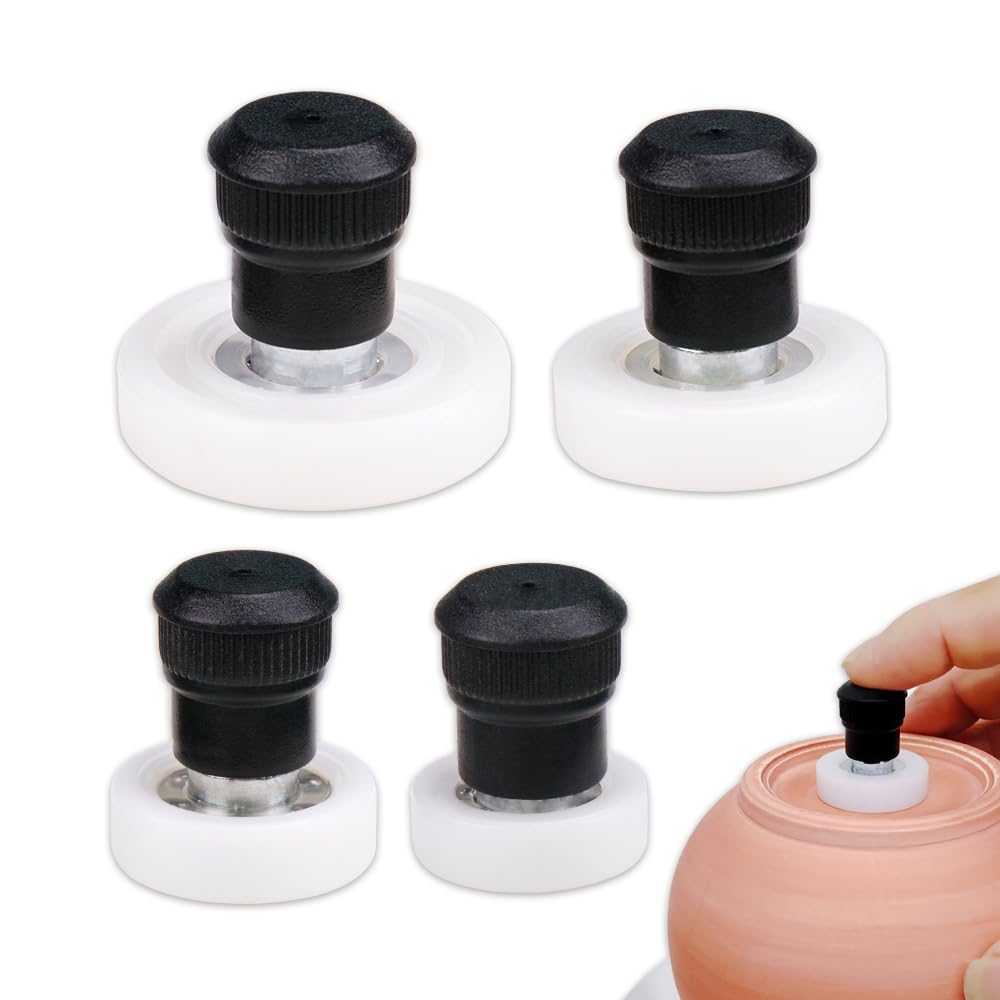 ZORZA 1Set Professional Ceramic Clay Pottery Finishing Tool Set for Pottery Enthusiasts Clay Finishing Tool with Hand Protection Practical Pottery Wheel Trimmer Tool Throwing Trimming Spinner Tool