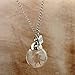 Yesido. Wish Necklace Dandelion Seed Necklace Floating Charms Pendant Necklace Glass Pendant Gift