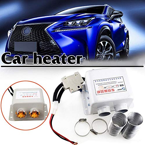 blue--net 12V/24V Car Vehicle Fan Heater Electric Radiator, Portable Car Windscreen Demister Defogger Compact Air Heater Heating Warmer Windscreen Car Heater Defroster