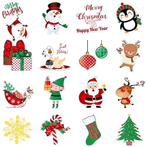 2 Christmas+Tattoos+Holiday+Temporary+Stickers