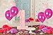 Treasured Metallic Magenta Balloons: Dark Pink & Pearl Pink Latex Balloons (12 Inch, 100 Pieces)