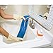 Rubbermaid FGQ40900BL00 18-Inch Standard Microfiber Damp Room Mop, Blue (Pack of 3)