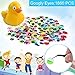1860pcs Googly Wiggle Eyes Self-Adhesive, Wobbly Eyes for Craft Stickers Multi Colors and Sizes for DIY Craft Scrapbooking Decorations by AMOKIA