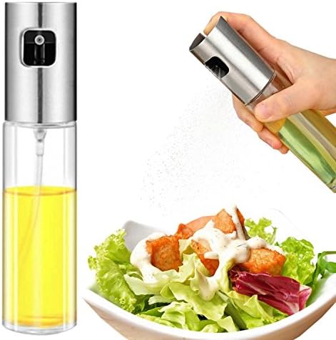 Olive Oil Sprayer for Cooking, Oil Spray Bottle Oil Sprayer Dispenser Vinegar Bottle For Cooking Salad BBQ Kitchen Baking Roasting Frying
