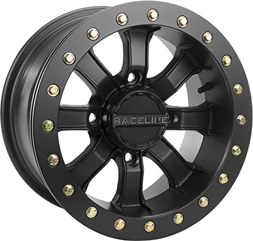 Raceline 16-18 Yamaha YXZ1000R Mamba Blackout Beadlock Wheel (Front / 14X7 / 4X110 6+1)