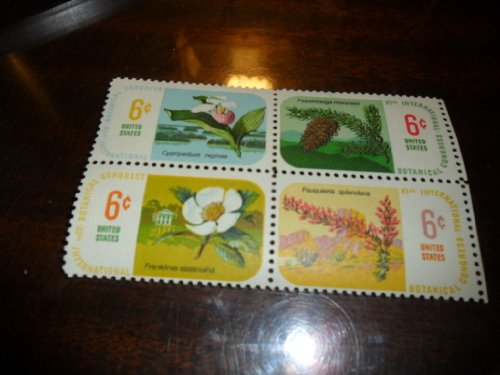 Postage Stamps U.S. International Botanical Congress Scott 1376-79 Block MNH