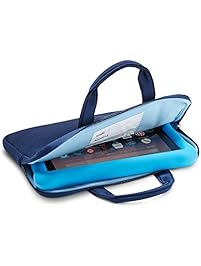 NuPro Zipper Sleeve for Fire Kids Edition Tablets, Navy/Blue