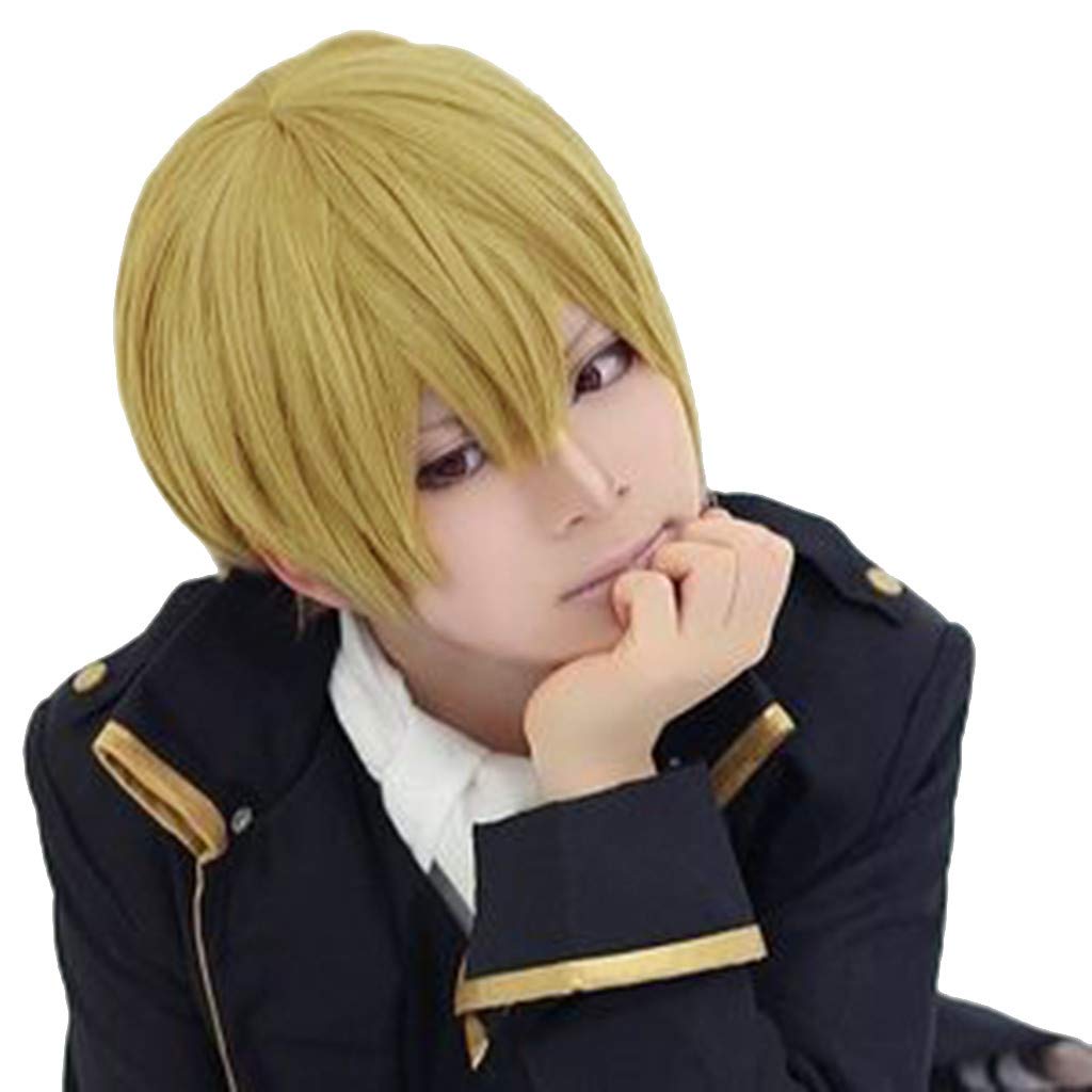 Amazon Com Cosplay Wig Anime Short Hair With Bangs Human Hair