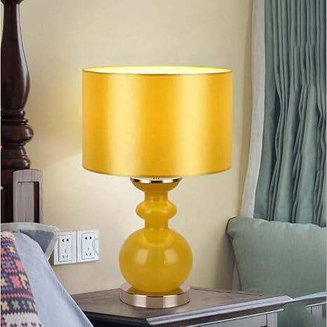 Amazon Co Jp Zmd ヨーロッパのレトロなベッドサイドランプライトラグジュアリーホテルアメリカンカントリークリエイティブファッショングラスベッドルーム暖かいベッドサイドランプ28 28 45センチメートル ホーム キッチン