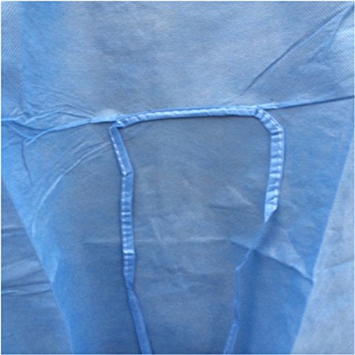Tinsay Universal Size Blue Disposable Isolation Gowns Disposable Clean Medical Laboratory Isolation Cover Gown Surgical Clothes Pack of 10