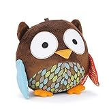 KingMas Cute Animal Ball shaped Stuffed Soft Toy Bell Rattle Gift Baby Kids - Owl