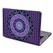 HDE Plastic Hard Case and Keyboard Cover for MacBook Pro 13 (Non Retina) Snap On Protective Hard Shell Purple Teal Mandala Design Fits Old Macbook Pro 13 Inch Model A1278 with CD Drive