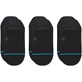 Stance Icon Classic Casual No Show Socks 3-Pack | Deep Heel Pockets, Anti Slip Grip, Targeted Cushioning for Comfort, Arch Support