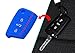 JessicaAlba® Silicone Remote Key Case Cover Key Fob Skin Covers Replacement for Skoda Octavia A7 Volkswagen Golf 7 / GTI 7 / Golf R R20 / MK7 MKVII - Black