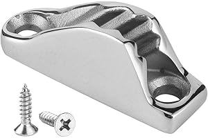 Stainless Steel Boat Cleat,Boat Clam Cleat Rope Line Clamp Jam Grip Boat Hardware Parts Sailing Kayak Marine Accessories
