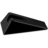 Suzile Mobilization Wedge 7.9 x 4.1 x 2 Inch Triangle Therapy Non Slip Silicone Wedge Pillow Sturdy Support for Relieve Spinal Pain Rehabilitation Tool(Black)