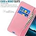 JanCalm S8 Plus Wallet Case,S8 Plus Case,[Wrist Strap] [Kickstand] Pattern Premium PU Leather Wallet [Card/Cash Slots] Flip Cover + Stylus (Never Stop)