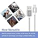 iPhone Cable SGIN, 4Pack 3FT 6FT 6FT 10FT Nylon Braided Cord Lightning Cable Certified to USB Charging Charger for iPhone 7,7 Plus,6S,6,SE,5S,5,iPad,iPod Nano 7 - Silver Grey