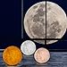 Magicfly Moon Lamp 5.9 Inch 3D Printing Moon Light, Dimmable with Tap Control, Rechargeable Lunar Light Home Decorative Night Light for Valentine's Day