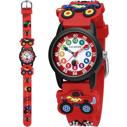 VTAIGE Kids Watch, Cute 3D Cartoon Toddler Watches, Waterproof Analog Learning-to-Tell-Time Watch with Soft Silicone Band – Fun Educational Gift for Boys & Girls Ages 3-8