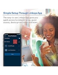 Linksys Velop AC6600 WHW0303 sistema con rejilla de Wi Fi para todo el hogar, 3 unidades. Funciona con  Alexa. Paquete de 3