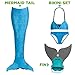 Tendol 3 PC Mermaid tail for swimming and Christmas costume includes the NEW Tendol mermaid MONO FIN