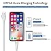 Lightning Cable, VIPFAN 4Pack [2X3ft 2X6ft] Nylon Braided 8 Pin iPhone Charger Cord to USB for Charging iPhone X/8/8plus/7/7plus/6/6s/6plus/6s plus/5s/SE/iPod/iPad [White]