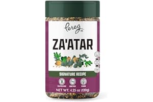 Pereg Za'atar, Mixed Spice Seasoning (4.25 Oz), Middle Eastern Inspired Zahtar Spices, Non-GMO, No MSG, Gluten Free, All Natural Seasoning, for Pizza, Salad, Hummus, & Chicken