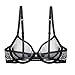 Women See-Through Lace Push Up Transparent Everyday Bra
