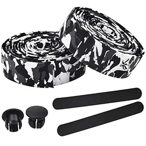 Chstarina Bicycle Handlebar Tape, Road Bike Handle Straps Durable Self-Adhesive Strips Non Slip Shock Absorber Handle…