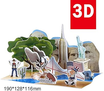 Leoie 3D Three-Dimensional Paper Aerospace Globe Solar System Puzzle Educational DIY Toy Gift for Children Adult 12#