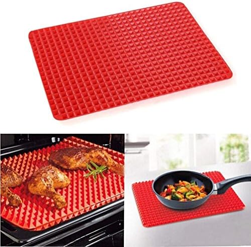 Kaiouli Cooking Mats, Pyramid Non Stick Pan Baking Mat Tray Sheets, Silicone Mat for Baking