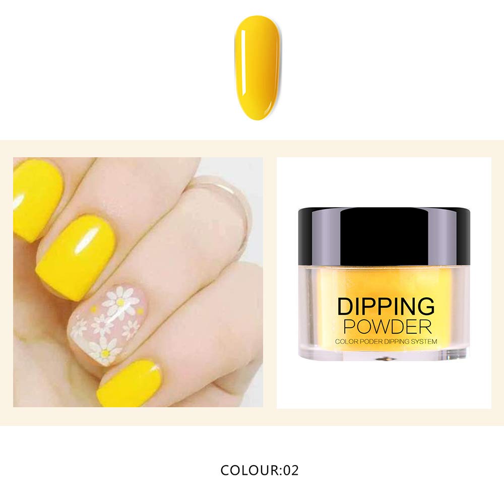 REMEE Dip Powder Set for Starter Without Lamp Cure Nail Art Fashion Dip Powder Colors Long Lasting Manicure Decoration Kit(Color 1-6)